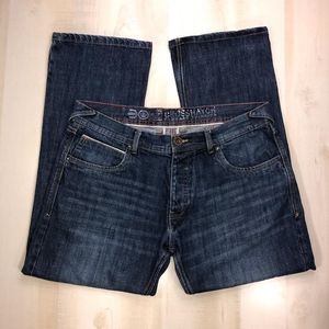 Black Label Cross Hatched Straight Jeans